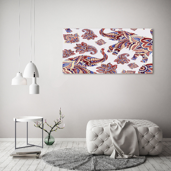 Cuadro acrílico horizontal Adornos de elefante