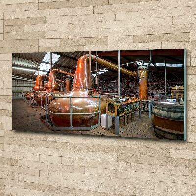 Pintura en acrílico horizontal Cervecería