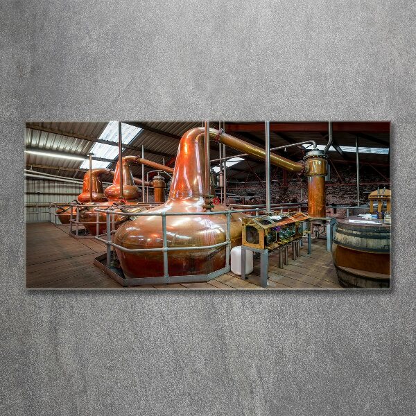 Pintura en acrílico horizontal Cervecería