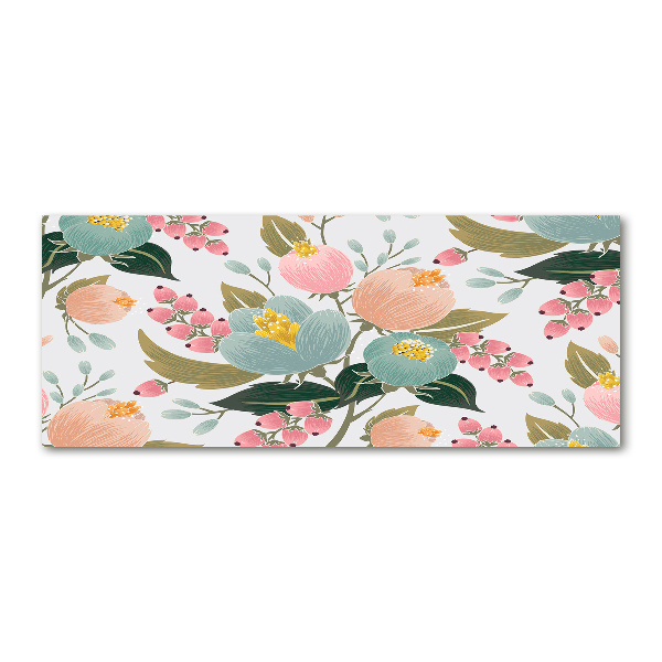 Foto en metacrilato horizontal Patrón floral