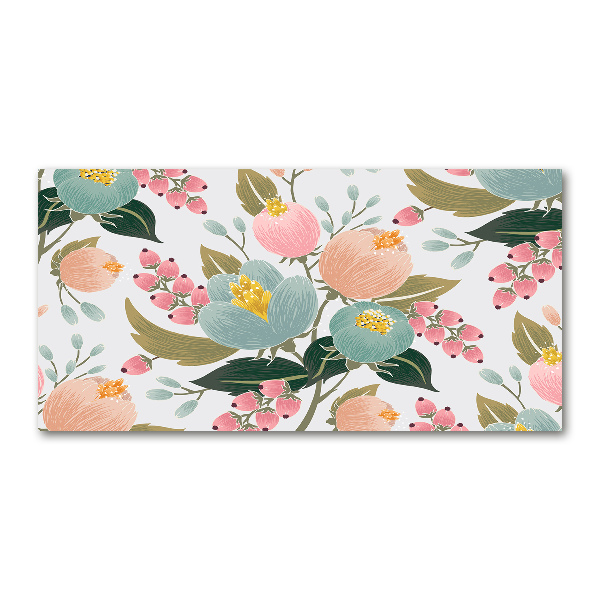 Foto en metacrilato horizontal Patrón floral