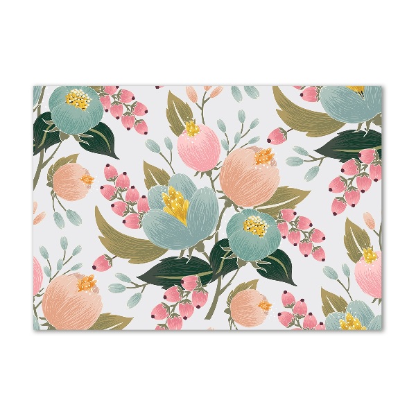 Foto en metacrilato horizontal Patrón floral