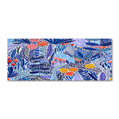 Cuadro acrílico horizontal Patrón floral