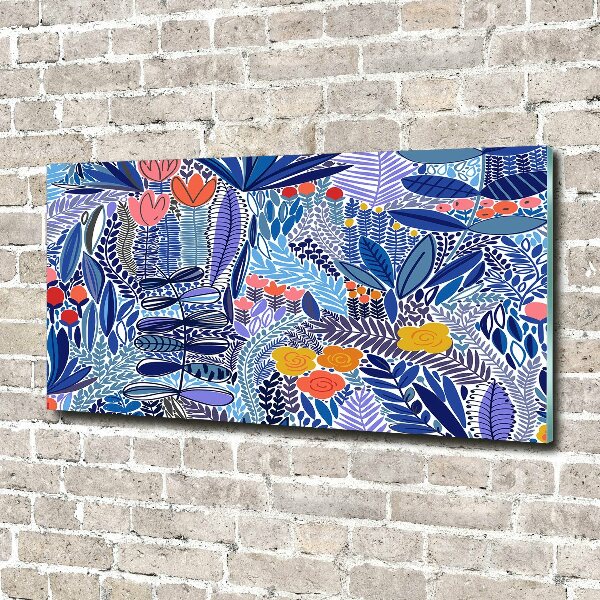 Obraz zdjęcie szkło akryl Kwiecisty wzór