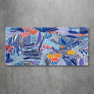 Cuadro acrílico horizontal Patrón floral