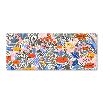 Foto en metacrilato horizontal Patrón floral