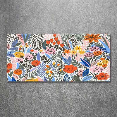 Foto en metacrilato horizontal Patrón floral