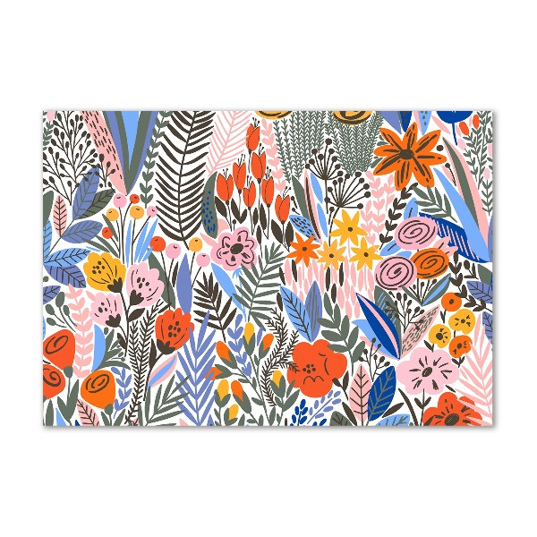 Foto en metacrilato horizontal Patrón floral