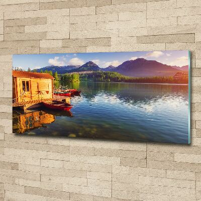 Cuadro metacrilato horizontal Lago en las montañas