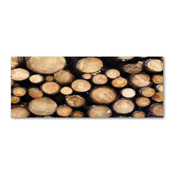 Foto en metacrilato horizontal Troncos de madera