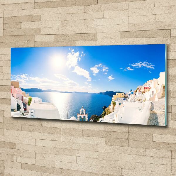 Foto en metacrilato horizontal Santorini Grecia