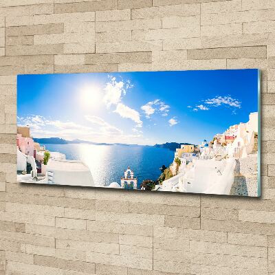 Foto en metacrilato horizontal Santorini Grecia