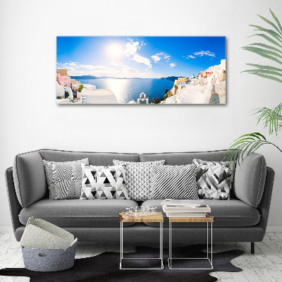Foto en metacrilato horizontal Santorini Grecia