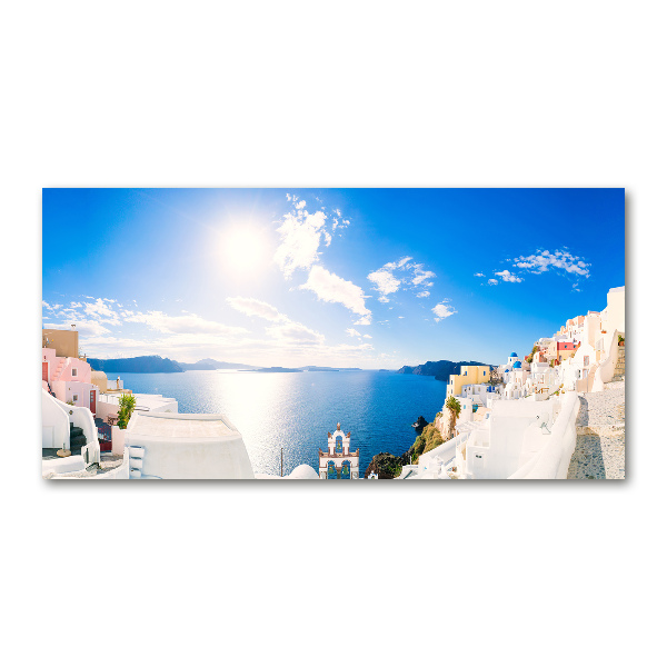 Foto en metacrilato horizontal Santorini Grecia