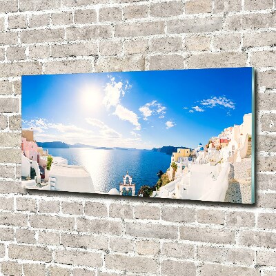 Foto en metacrilato horizontal Santorini Grecia