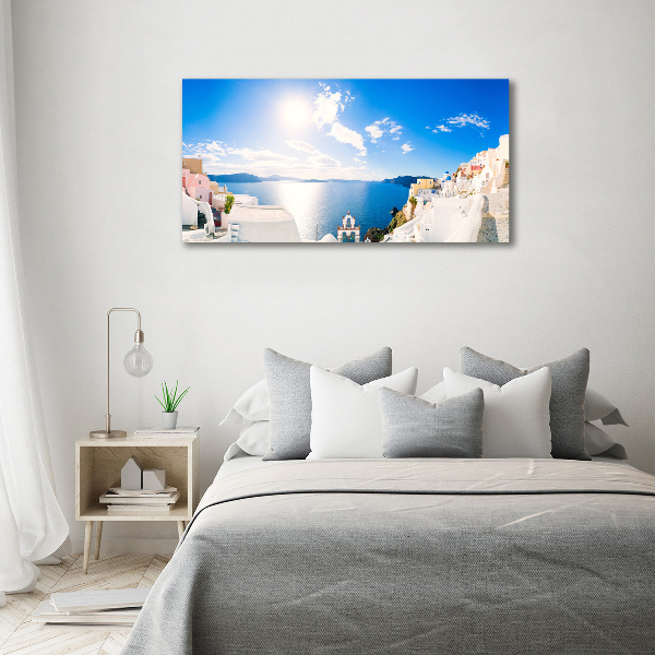 Foto en metacrilato horizontal Santorini Grecia