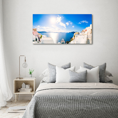 Foto en metacrilato horizontal Santorini Grecia