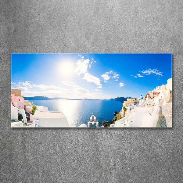 Foto en metacrilato horizontal Santorini Grecia