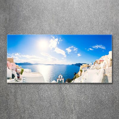 Foto en metacrilato horizontal Santorini Grecia