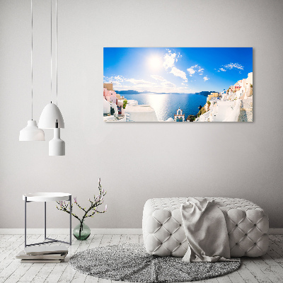 Foto en metacrilato horizontal Santorini Grecia