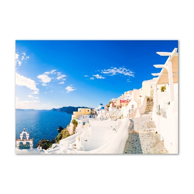 Foto en metacrilato horizontal Santorini Grecia