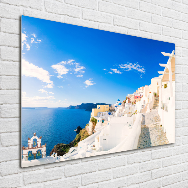 Foto en metacrilato horizontal Santorini Grecia