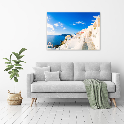 Foto en metacrilato horizontal Santorini Grecia