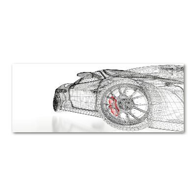 Cuadro metacrilato horizontal malla de coche