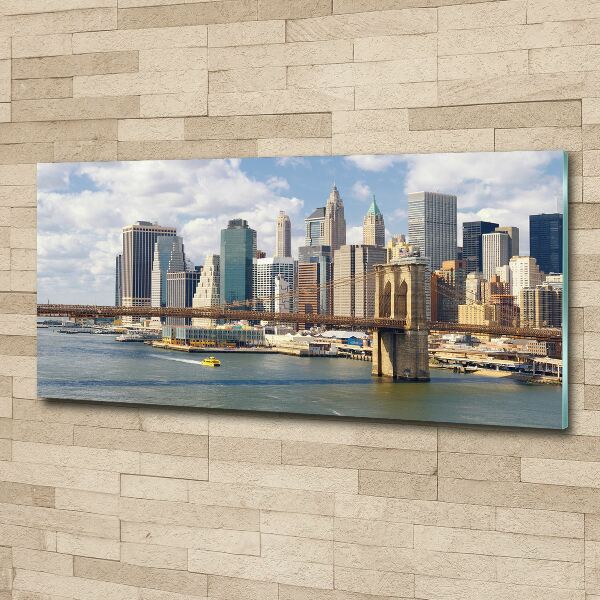 Pintura en acrílico horizontal Manhattan Nueva York