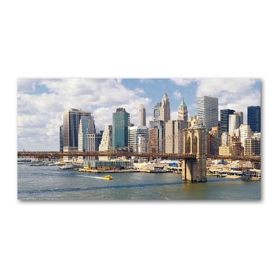 Pintura en acrílico horizontal Manhattan Nueva York