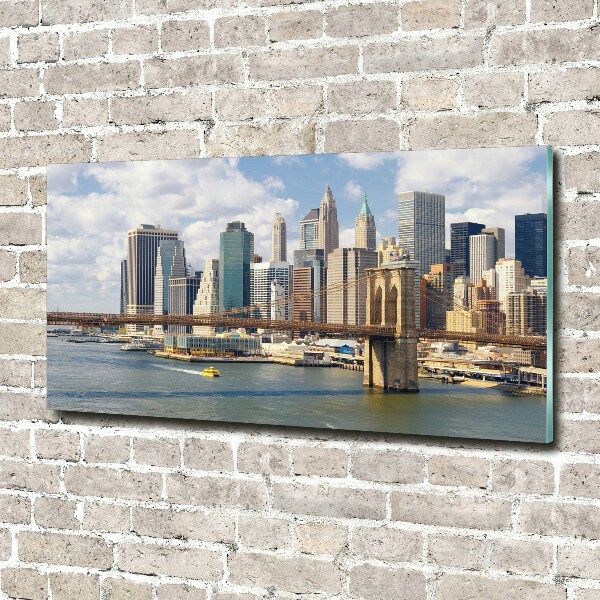Pintura en acrílico horizontal Manhattan Nueva York
