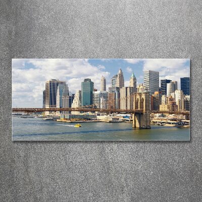 Pintura en acrílico horizontal Manhattan Nueva York