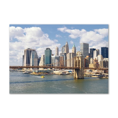 Pintura en acrílico horizontal Manhattan Nueva York