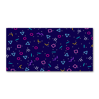 Cuadro acrílico horizontal Fondo geométrico