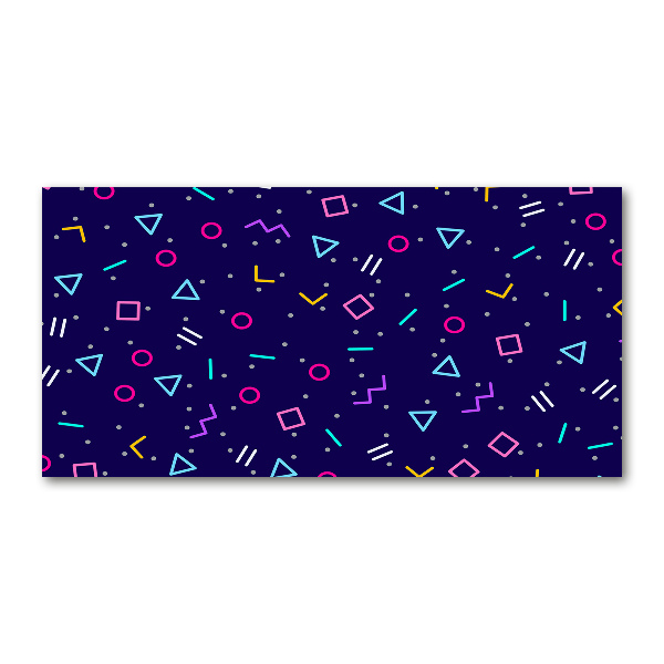 Cuadro acrílico horizontal Fondo geométrico