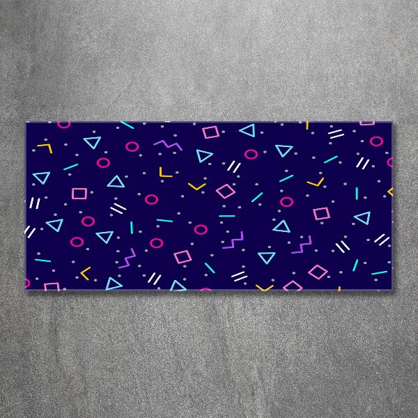 Foto obraz szkło akryl Geometryczne tło