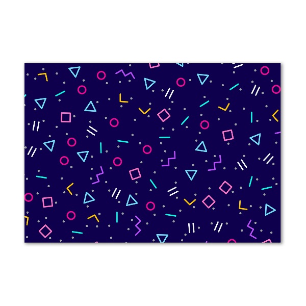 Cuadro acrílico horizontal Fondo geométrico