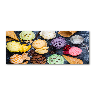 Cuadro metacrilato horizontal Helado de colores