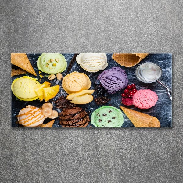 Cuadro metacrilato horizontal Helado de colores