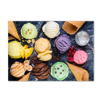 Cuadro metacrilato horizontal Helado de colores