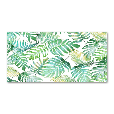Cuadro metacrilato horizontal hojas tropicales