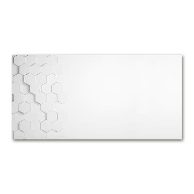 Cuadro acrílico horizontal Fondo de hexágonos