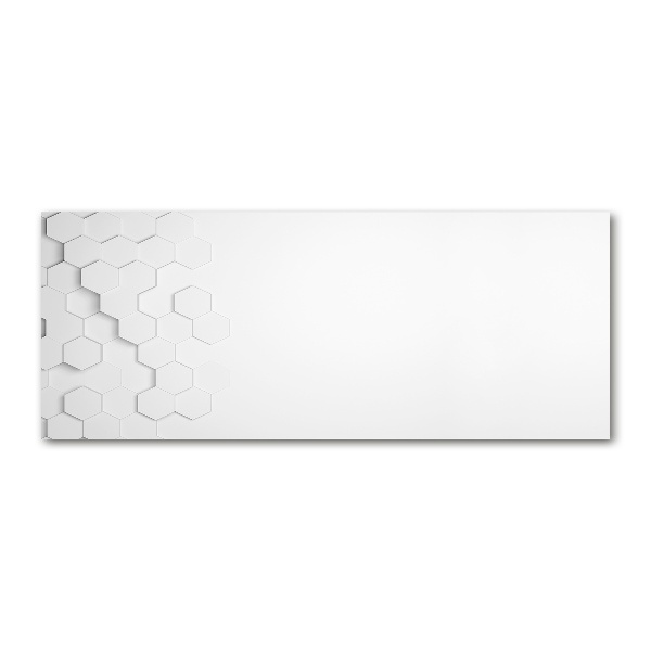 Cuadro acrílico horizontal Fondo de hexágonos