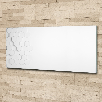 Cuadro acrílico horizontal Fondo de hexágonos