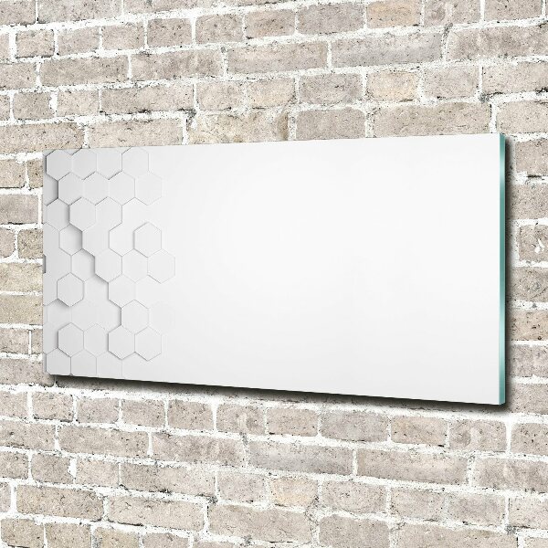 Cuadro acrílico horizontal Fondo de hexágonos