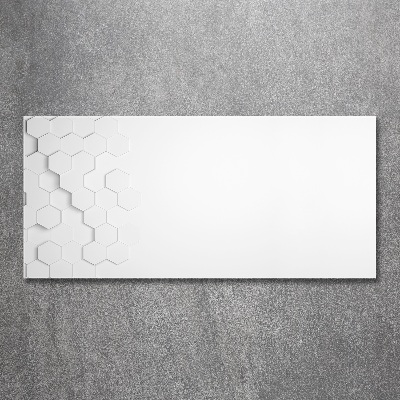 Cuadro acrílico horizontal Fondo de hexágonos
