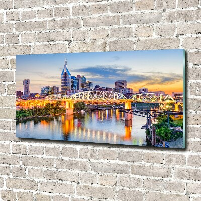 Pintura en acrílico horizontal Puente de Tennessee EE. UU.