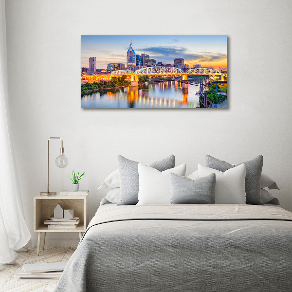Pintura en acrílico horizontal Puente de Tennessee EE. UU.