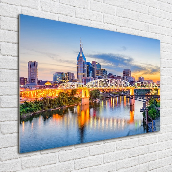 Pintura en acrílico horizontal Puente de Tennessee EE. UU.