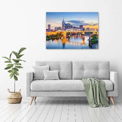 Pintura en acrílico horizontal Puente de Tennessee EE. UU.